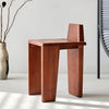 Modern furniture black and walnut wooden chair with a minimalist design