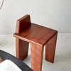 Modern furniture wooden chair with a minimalist geometrical design