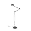 Charli Floor Lamp with adjustable arm in black steel