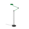 Charli Floor Lamp with adjustable arm in green steel