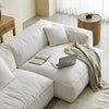 Tetris Modular Sofa Linen L-Shape for Modern Living Room Wide Seating