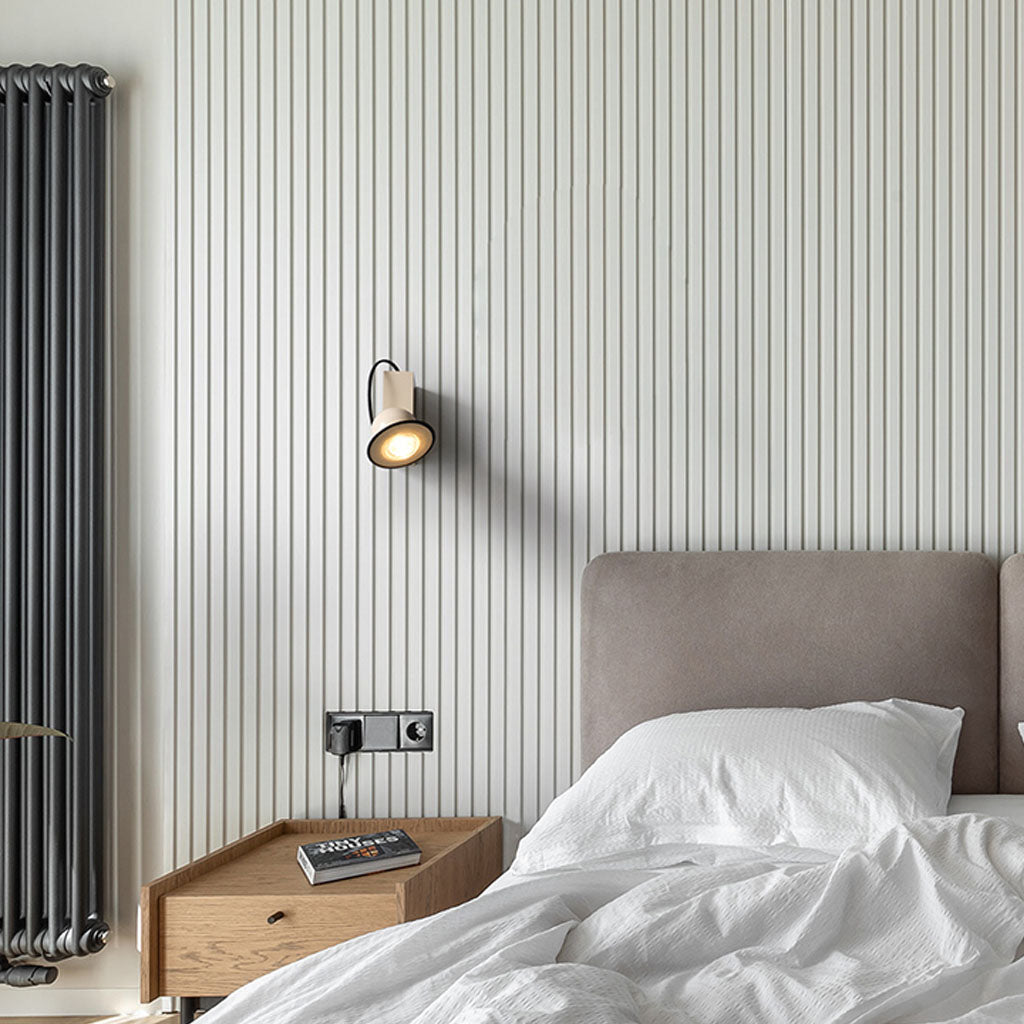 Flexie Wall Lamp Cream Bedroom Lifestyle