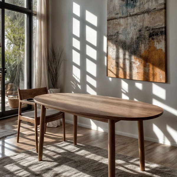 Leighton-6-Seater-
Oak-Oval-Dining-Table-Top-Minimal-Design-Dining-Area-Lifestyle