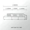 Tetris Modular Sofa L3000mm Dimension Chart