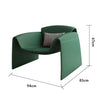 WAYNE Armchair Green Leather for Contemporary Lounge Room and Living Room