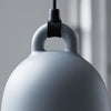 Bell Pendant Light Matt Grey Close Up