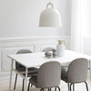 Bell Pendant Light Matt White Dining Single