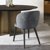 LOUIE Dining Chair Fabric Grey Back