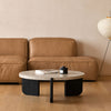 NATIVE ROUND COFFEE TABLE BLACK LIFESTYLE