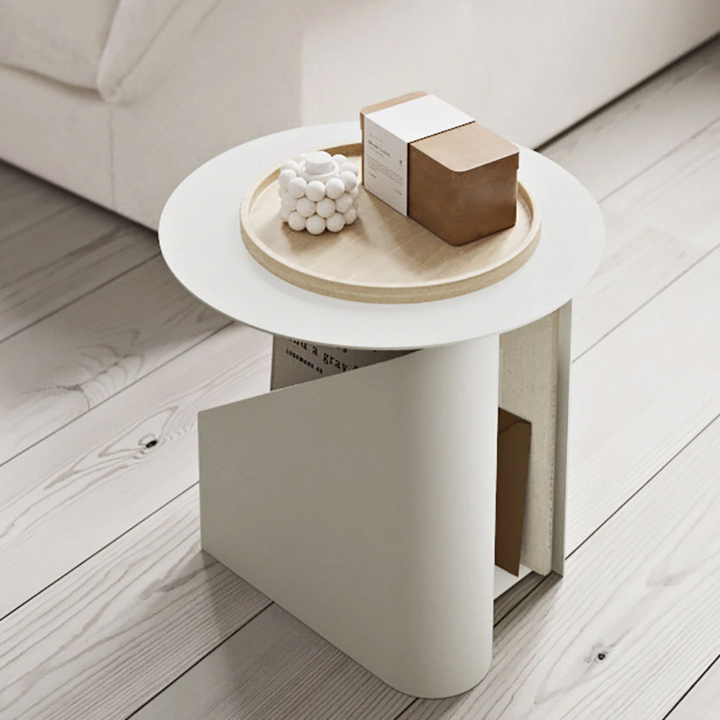 Sentrum Steel Side Table White